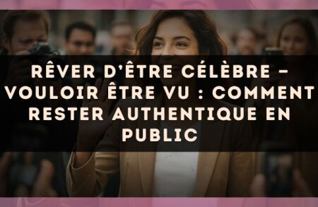 Rêver d’être célèbre — Vouloir être vu : comment rester authentique en public