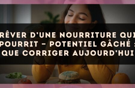 Rêver d’une nourriture qui pourrit — Potentiel gâché : que corriger aujourd’hui