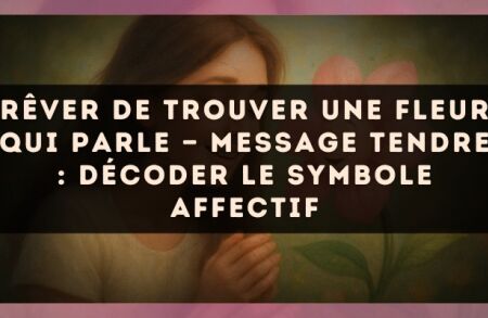 Rêver de trouver une fleur qui parle — Message tendre : décoder le symbole affectif
