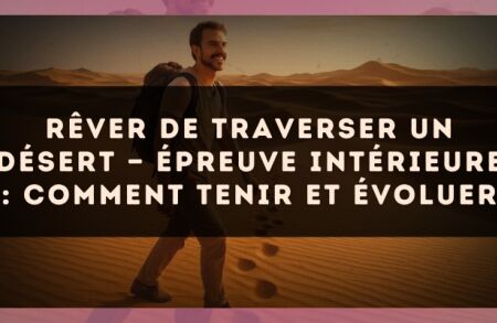 Rêver de traverser un désert — Épreuve intérieure : comment tenir et évoluer