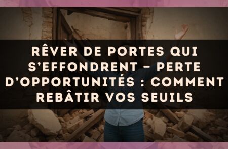 Rêver de portes qui s’effondrent — Perte d’opportunités : comment rebâtir vos seuils