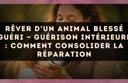 Rêver d’un animal blessé guéri — Guérison intérieure : comment consolider la réparation