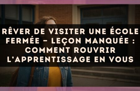 Rêver de visiter une école fermée — Leçon manquée : comment rouvrir l’apprentissage en vous
