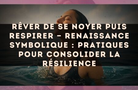 Rêver de se noyer puis respirer — Renaissance symbolique : pratiques pour consolider la résilience