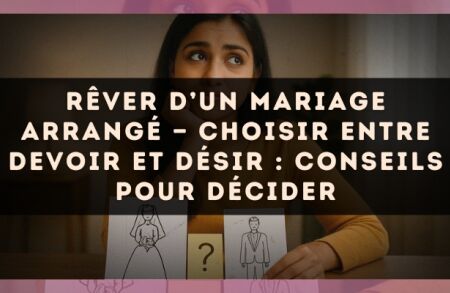 Rêver d’un mariage arrangé — Choisir entre devoir et désir : conseils pour décider