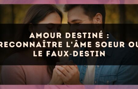 Amour destiné : reconnaître l'âme soeur ou le faux?destin