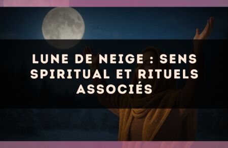 Lune de neige : sens spiritual et rituels associés