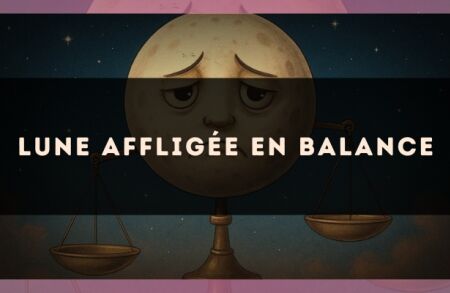 Lune affligée en Balance