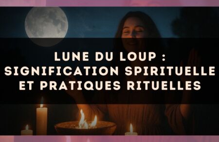 Lune du loup : signification spirituelle et pratiques rituelles