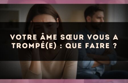 Votre âme sœur vous a trompé(e) : que faire ?