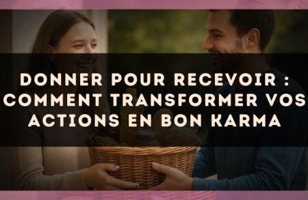 Donner pour recevoir : comment transformer vos actions en bon karma