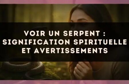 Voir un serpent : signification spirituelle et avertissements