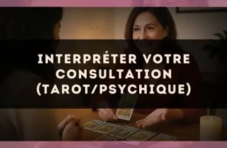 Interpréter votre consultation (tarot/psychique)