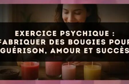Exercice psychique : fabriquer des bougies pour guérison, amour et succès