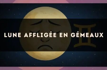 Lune affligée en Gémeaux