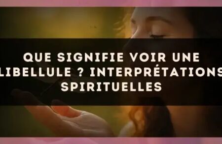 Que signifie voir une libellule ? Interprétations spirituelles