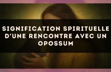 Signification spirituelle d'une rencontre avec un opossum