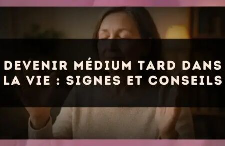 Devenir médium tard dans la vie : signes et conseils