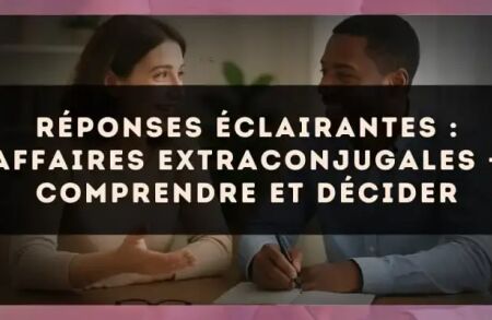 Réponses éclairantes : affaires extraconjugales — comprendre et décider