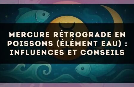 Mercure rétrograde en Poissons (élément eau) : influences et conseils