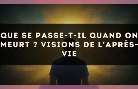 Que se passe-t-il quand on meurt ? visions de l'après-vie