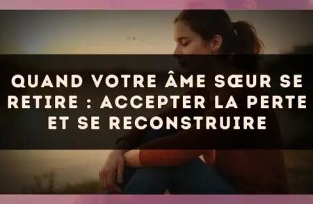 Quand votre âme sœur se retire : accepter la perte et se reconstruire