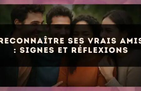 Reconnaître ses vrais amis : signes et réflexions