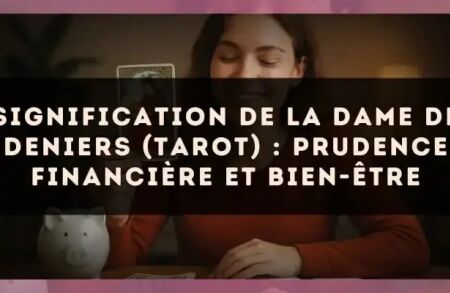 Signification de la Dame de Deniers (tarot) : prudence financière et bien-être