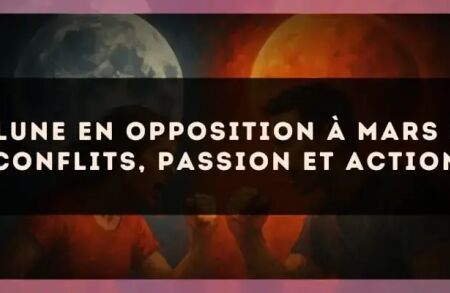 Lune en opposition à Mars : conflits, passion et action