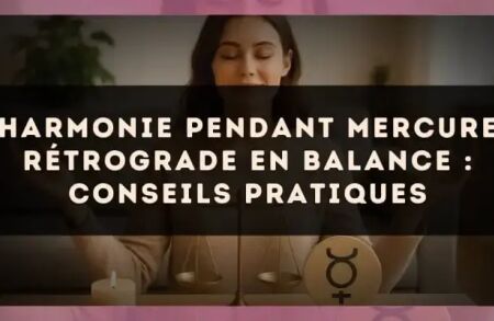Harmonie pendant Mercure rétrograde en Balance : conseils pratiques