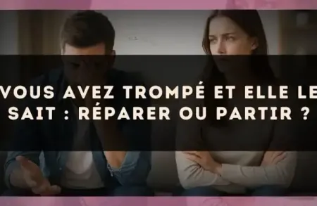 Vous avez trompé et elle le sait : réparer ou partir ?