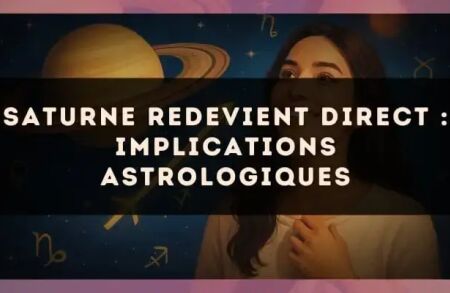 Saturne redevient direct : implications astrologiques