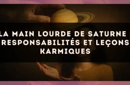 La main lourde de Saturne : responsabilités et leçons karmiques