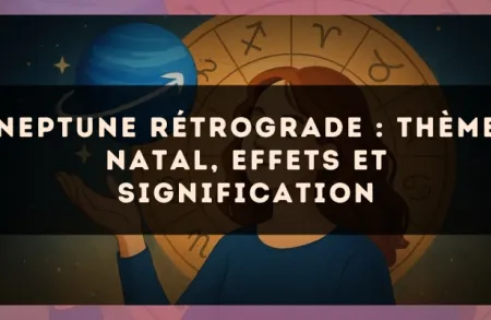 Neptune rétrograde : thème natal, effets et signification