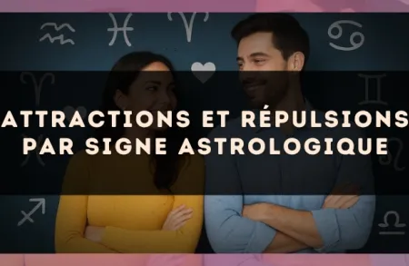 Attractions et répulsions par signe astrologique