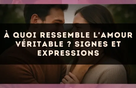 À quoi ressemble l'amour véritable ? signes et expressions