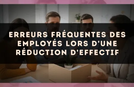 Erreurs fréquentes des employés lors d'une réduction d'effectif