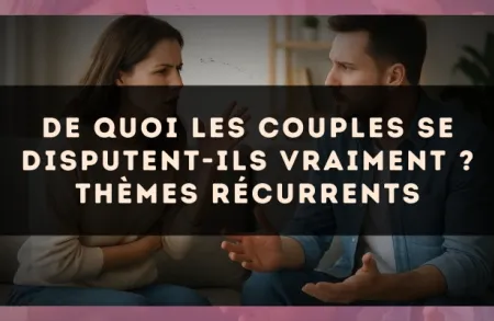 De quoi les couples se disputent-ils vraiment ? thèmes récurrents