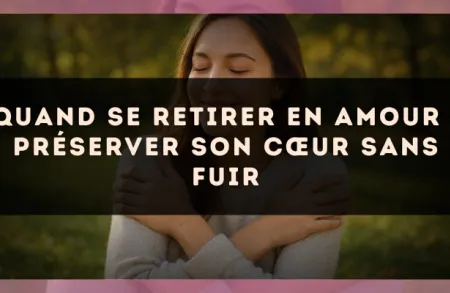 Quand se retirer en amour : préserver son cœur sans fuir
