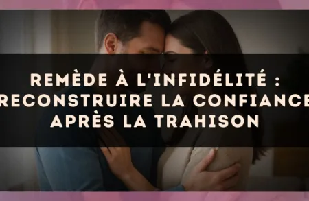 Remède à l'infidélité : reconstruire la confiance après la trahison