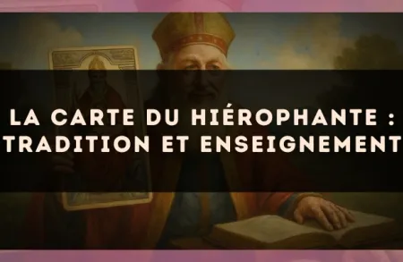 La carte du Hiérophante : tradition et enseignement