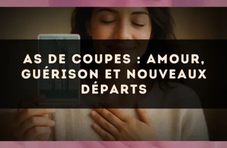 As de Coupes : amour, guérison et nouveaux départs