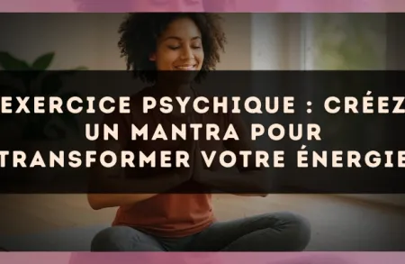 Exercice psychique : créez un mantra pour transformer votre énergie