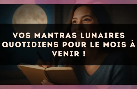 Vos mantras lunaires quotidiens pour le mois à venir !