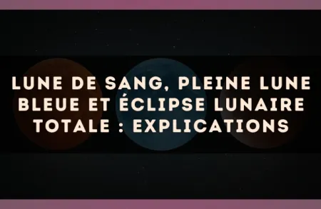 Lune de sang, pleine lune bleue et éclipse lunaire totale : explications