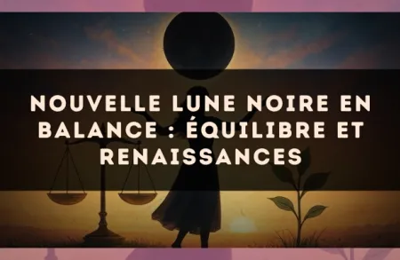 Nouvelle Lune noire en Balance : équilibre et renaissances