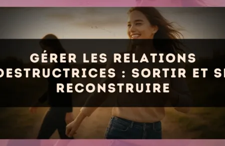 Gérer les relations destructrices : sortir et se reconstruire