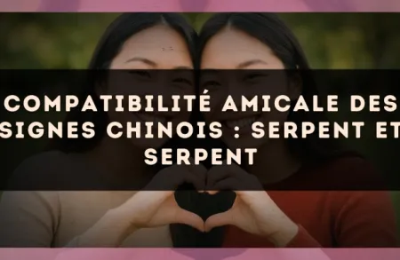 Compatibilité amicale des signes chinois : Serpent et Serpent