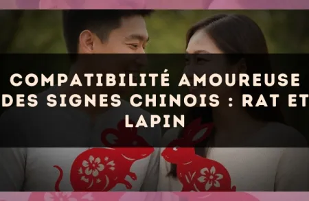 Compatibilité amoureuse des signes chinois : Rat et Lapin
