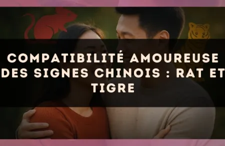 Compatibilité amoureuse des signes chinois : Rat et Tigre